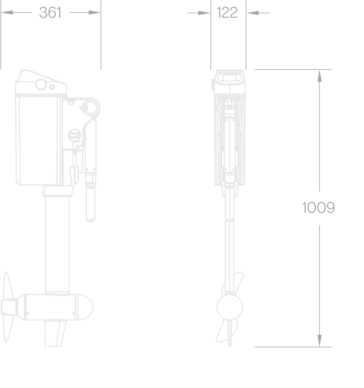 Momentum U2 Outboard Motor - Short Shaft (39cm)