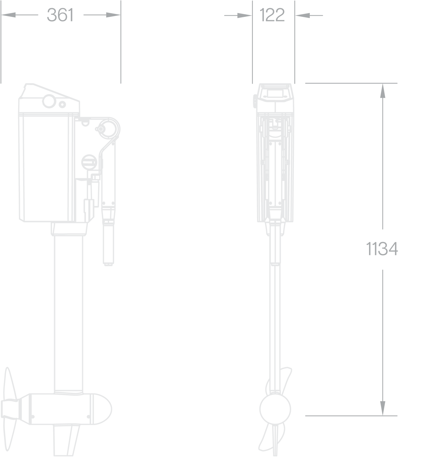Momentum U2 Outboard Motor - Short Shaft (39cm)