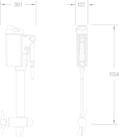 Momentum U2 Outboard Motor - Short Shaft (39cm)