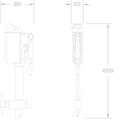 Momentum U2 Outboard Motor - Short Shaft (39cm)